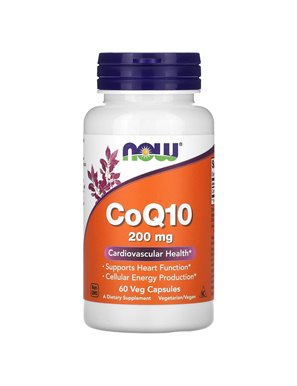 NOW Foods, CoQ10, 200 mg, 60 vegetarische Kapseln NOW Foods, CoQ10, 200 mg, 60 vegetarische Kapseln