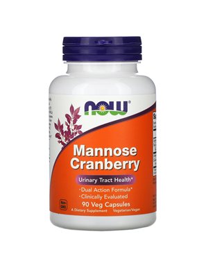 NOW Foods, Mannose Cranberry, 90 Veggie Capsules NOW Foods, Mannose Cranberry, 90 Veggie Capsules