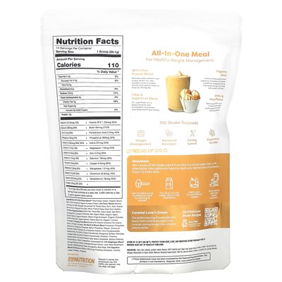 310 Nutrition, All-In-One Shake, karmelowe Sundae, 14,4 uncji (407,4 g)
