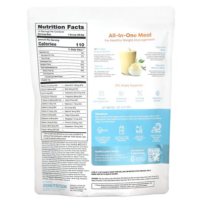 310 Nutrition, All-In-One-Shake, Vanillecreme, 14,2 oz (403,2 g)