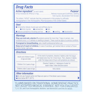 Boiron, Arnicare, Arnica Montana Melaway Tabletten, unverändert, 60 Tabletten Meltaway