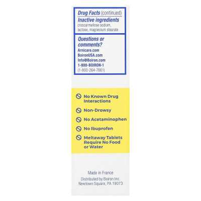 Boiron, Arnicare, Arnica Montana Melaway Tablets, Unaltered, 60 Tablets Meltaway
