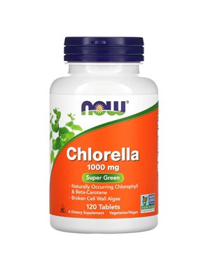 NOW Foods, Chlorella, 1000 mg, 120 tabletek