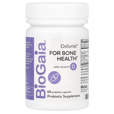 Biogaia, Osforis z witaminą D, 60 kapsułek probiotycznych Biogaia, Osforis z witaminą D, 60 kapsułek probiotycznych