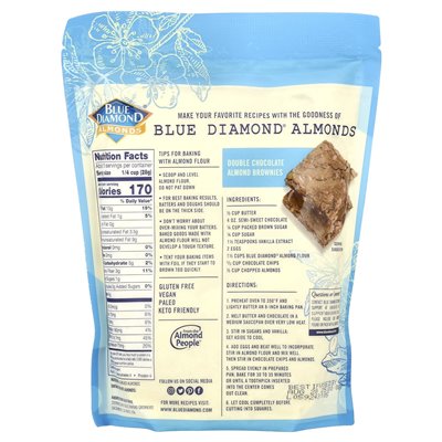 Blue Diamond, mąka migdałowa, drobno przesiewana, 16 uncji (454 g)