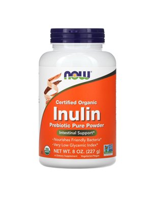 NOW Foods, Certified Organic Inulin, Prebiotic Pure Powder, 8 oz (227 g) NOW Foods, Certified Organic Inulin, Prebiotic Pure Powder, 8 oz (227 g)