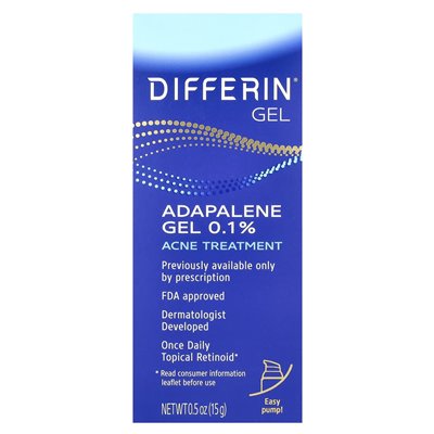 The Difference, Adapalene Gel 0.1%, Acne Treatment, 0.5 oz (15 g)