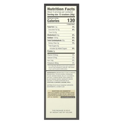 Blue Diamond, Artisan Nut-Thins®, Rice Snacks with Almonds, Multi-Seed, 4.25 oz (120.5 g)
