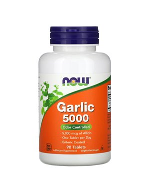 NOW Foods, Garlic 5000, 90 tablets NOW Foods, Garlic 5000, 90 tablets