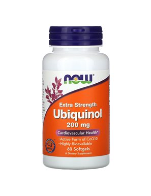 NOW Foods, Ubiquinol, 200mg, Fortified, 60 Softgels