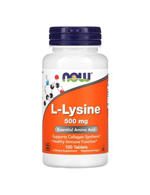 NOW Foods, L-Lysine, 500mg, 100 tablets NOW Foods, L-Lysine, 500mg, 100 tablets