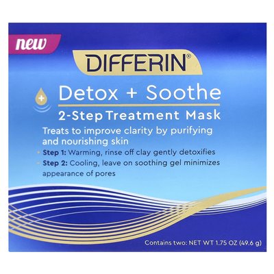 Różni się, detox + wnikanie, 2-etapowa maska piękności leczenia, 1,75 uncji (49,6 g) Różni się, detox + wnikanie, 2-etapowa maska piękności leczenia, 1,75 uncji (49,6 g)