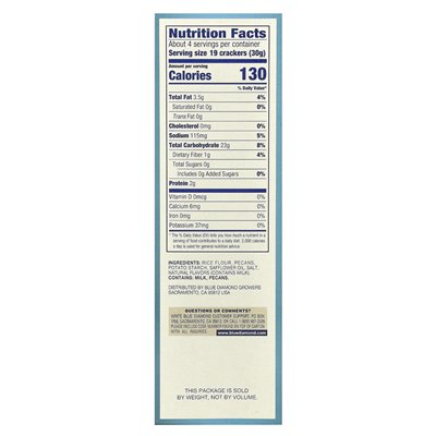 Blue Diamond, Pecan Nut-Thins, Rice Pecan Bites, 4.25 oz (120.5 g)