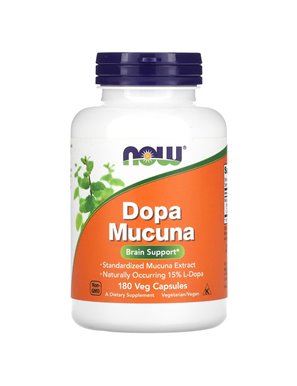 NOW Foods, Dopa Mucuna, 180 vegetarische Kapseln NOW Foods, Dopa Mucuna, 180 vegetarische Kapseln