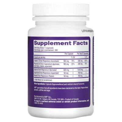 Advanced Orthomolecular Research AOR, Advanced Magnesium Complex, 90 Kapseln