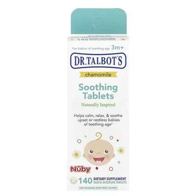 Dr Talbot's, kojące tabletki, rumianek, 3 m+, 140 tabletek szybkiego zwolnienia Dr Talbot's, kojące tabletki, rumianek, 3 m+, 140 tabletek szybkiego zwolnienia