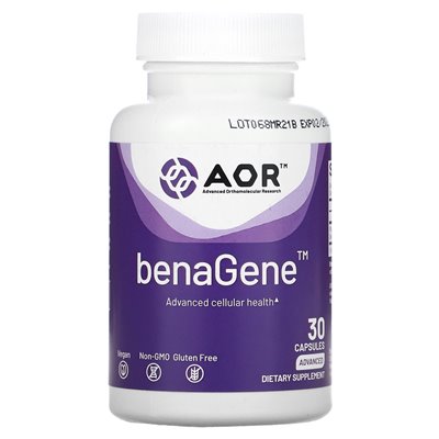 Advanced Orthomolecular Research AOR, Benagene, 30 Capsules