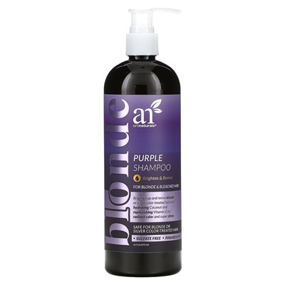 Artnaturals, fioletowy szampon, dla Blonde &amp Bleached Hair, 16 Fl Oz (473 ml)