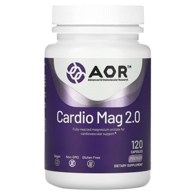 Advanced Orthomolecular Research AOR, Cardio MAG 2.0, 120 Kapseln