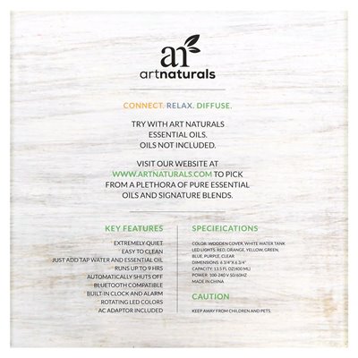artnaturals, Bluetooth Oil Diffuser, 1 Diffuser artnaturals, Bluetooth Oil Diffuser, 1 Diffuser
