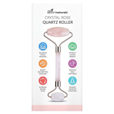 Artnaturals, Crystal Rose Quartz Roller, 1 rolek Artnaturals, Crystal Rose Quartz Roller, 1 rolek