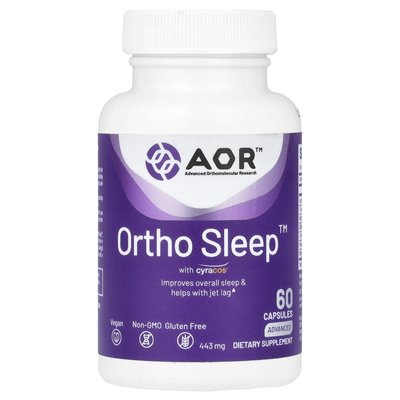 Advanced Orthomolecular Research AOR, Ortho Sleep™ mit Cyracos, 60 Kapseln