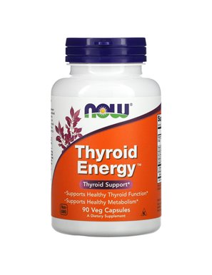 NOW Foods, Thyroid Energy, 90 kapsułek wegetariańskich NOW Foods, Thyroid Energy, 90 kapsułek wegetariańskich