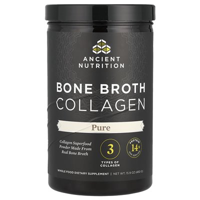 Ancient Nutrition, Knochenbrühe-Kollagen, rein, 15,9 oz (450 g)