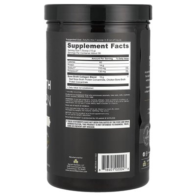 Ancient Nutrition, Knochenbrühe-Kollagen, rein, 15,9 oz (450 g)