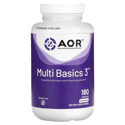 Advanced Orthomolecular Research AOR, Multi Basics 3, 180 Kapseln