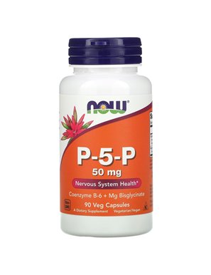 NOW Foods, P-5-P, 50 mg, 90 Wegetariańskich Kapsułek NOW Foods, P-5-P, 50 mg, 90 Wegetariańskich Kapsułek