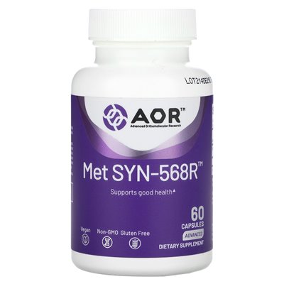 Advanced Orthomolecular Research AOR, Met Syn-568R, 60 Capsules