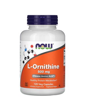 NOW Foods, L-Ornithin, 500 mg, 120 Gemüsekapseln NOW Foods, L-Ornithin, 500 mg, 120 Gemüsekapseln