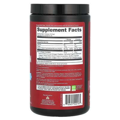 Ancient Nutrition, Multi-Kollagen-Protein, Vanille, 8,9 oz (252 g)