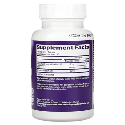 Advanced Orthomolecular Research AOR, R-Lipoic Acid, 150mg, 90 Capsules
