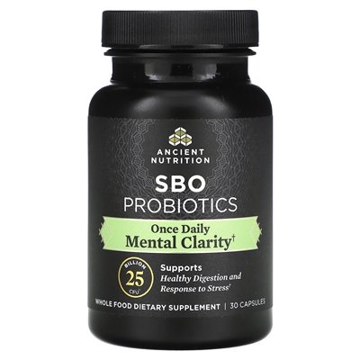 Ancient Nutrition, SBO Probiotics, Mental Clarity, 25 Billion CFU, 30 Capsules Ancient Nutrition, SBO Probiotics, Mental Clarity, 25 Billion CFU, 30 Capsules