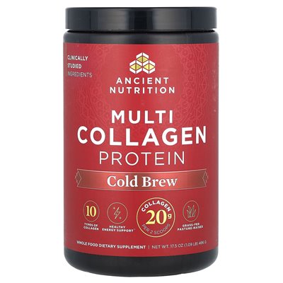 Ancient Nutrition, Multi Collagen Protein, Cold Infusion, 1.09 lbs (496 g)