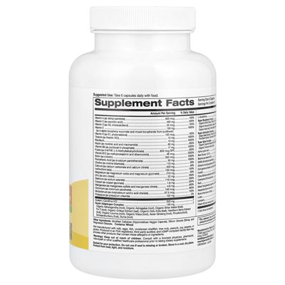 Super Nutrition, Super Immunge+ Multiwitamin, Bez Żelazna, 240 kapsułek wegetariańskich