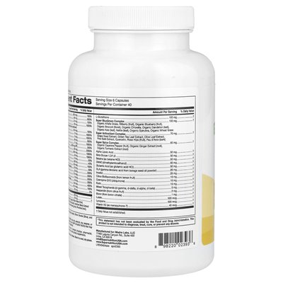 Super Nutrition, Super Immunge+ Multiwitamin, Bez Żelazna, 240 kapsułek wegetariańskich