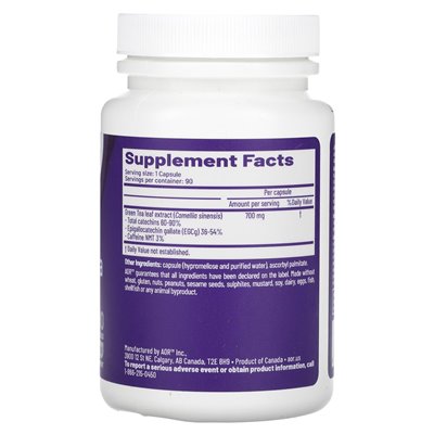 Advanced Orthomolecular Research AOR, Aktiver Grüner Tee, 700 mg, 90 Kapseln