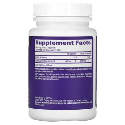 Advanced Orthomolecular Research AOR, Chios Mastic, 400 mg, 120 Kapseln