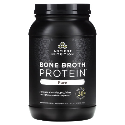 Ancient Nutrition, Bone Broth Protein, Pure, 2 lbs (892 g)