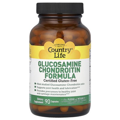 Country Life, Glucosamin-Chondroitin, 90 Kapseln