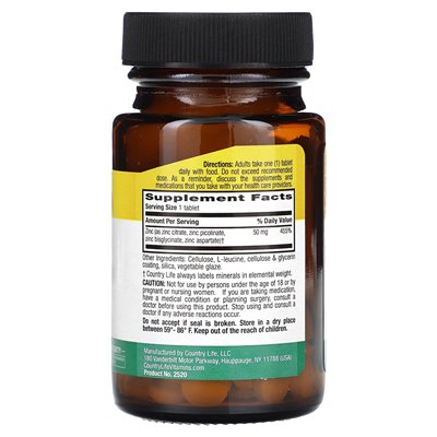 Życie krajowe, cele, cynk, 50 mg, 90 tabletek