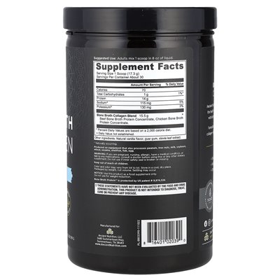 Ancient Nutrition, Knochenbrühe-Kollagen, Vanille, 18,3 oz (519 g)