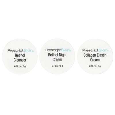 Prezydentskin, zestaw próbny retinolu, 3 profesjonalne produkty przeciwstarzeniowe, 3 słoiki, 0,18 uncji (5 g) każdy