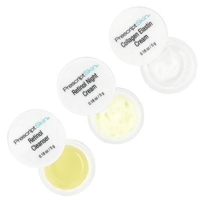 Prezydentskin, zestaw próbny retinolu, 3 profesjonalne produkty przeciwstarzeniowe, 3 słoiki, 0,18 uncji (5 g) każdy