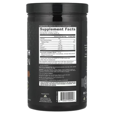 Ancient Nutrition, Knochenbrühe-Kollagen, Schokolade, 1,2 lbs (528 g)