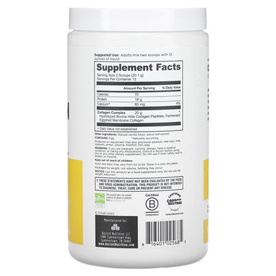 Ancient Nutrition, Kollagenpeptide, Vanille, 8,51 oz (241,2 g)
