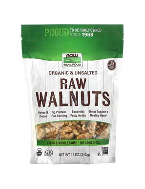 NOW Foods, Real Food, Organic Raw Hazelnuts, Salt Free, 12 oz (340 g)